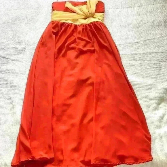 Alfred Angelo Strapless Bridesmaid Gown Size 14 - Picture 10 of 11